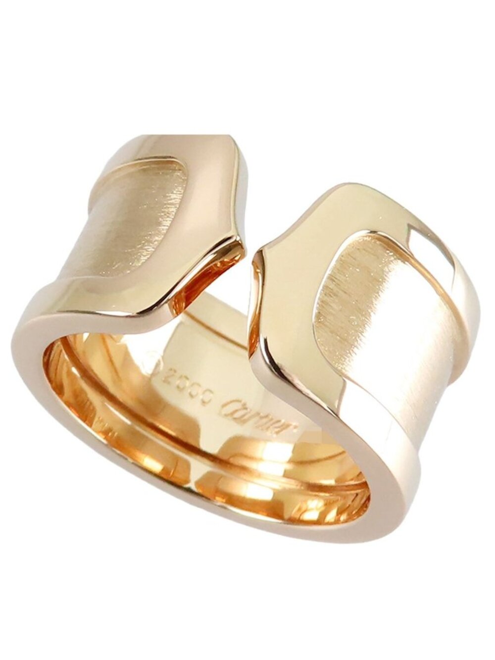 Cartier C2 Yellow Gold 18K Sea 2C Ring 48